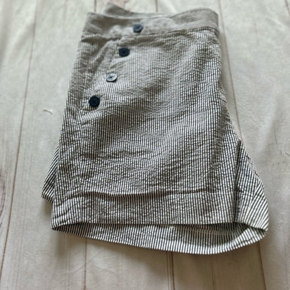 St. Tropez Black and White Striped Skirt